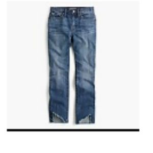Point Sur retro boy jean with ripped asymmetrical
